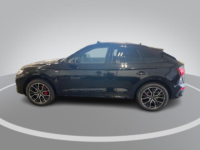 Audi Q5 Sportback 55 TFSIe 367pk S-Tronic S Edition · SOH 95,6% · Panoramadak · 360 Camera · Inklap. Trekhaak · B&O Sound · Stuur- & Stoelverwarming · Alarmklasse 3 · Garantie t/m 13-08-2030 of 100.000km