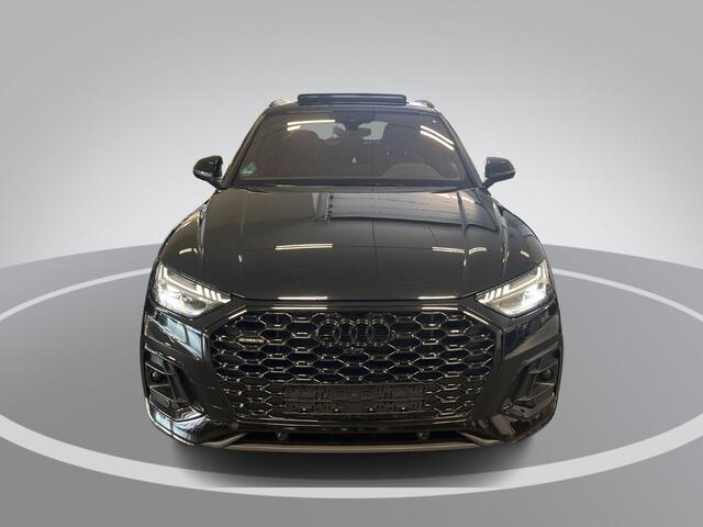 Audi Q5 Sportback 55 TFSIe 367pk S-Tronic S Edition · SOH 95,6% · Panoramadak · 360 Camera · Inklap. Trekhaak · B&O Sound · Stuur- & Stoelverwarming · Alarmklasse 3 · Garantie t/m 13-08-2030 of 100.000km
