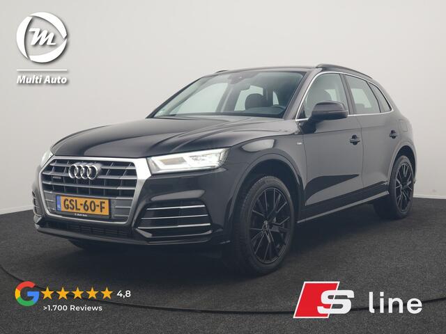 Audi Q5 50 TFSI e Quattro S Line PHEV 300pk | Trekhaak af Fabriek | Head Up | Camera | Voorstoelen Verwarmd | Apple Carplay | Navigatie | Virtual | Plug in Hybrid