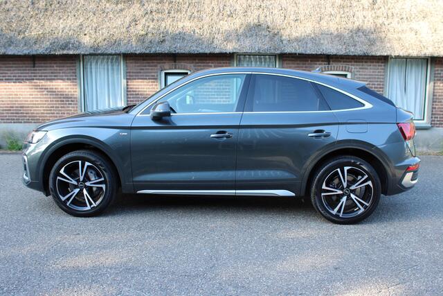 Audi Q5 Sportback 55 TFSI e S edition SOh 92,9% S-LINE LEER NAVI HUD TREKHAAK 90000KM!!!
