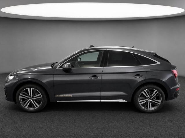 Audi Q5 Sportback 50 TFSIe 299pk Advanced Edition · Panoramadak · Luchtvering · Camera · Elek. Stoelen · Matrix LED · Stuur- & Stoelverwarming · Garantie t/m 16-01-2029 of 100.000km