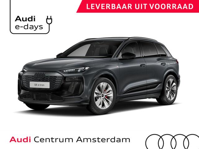 Audi Q6 e-tron S edition 83Kwh 252 pk SUV | Tech pakket plus | Glazen panoramadak | Lederen bekleding | Rode remzadels |