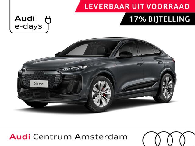 Audi Q6 Sportback e-tron S edition 83Kwh 252 pk Sportback | Techniek pakket plus | Glazen panoramadak | Bang & Olufsen 3D | Head-up display |