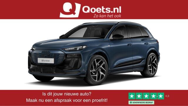 Audi Q6 e-tron S edition quattro 100 kWh Tech Pro - Panoramadak - Adaptieve Cruise Control - Adaptive air suspension - MMI experience plus - B&O - Stoelventilatie voor - Zwartoptiek pakket - OLED achterlichten -