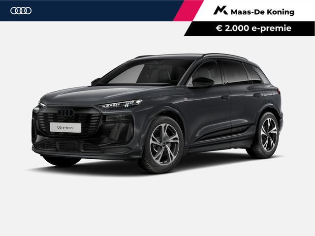 Audi Q6 e-tron S edition 83 kWh 252 PK · Trekhaak elek. wegklapbaar · Exterieurpakket zwart · Tech plus
