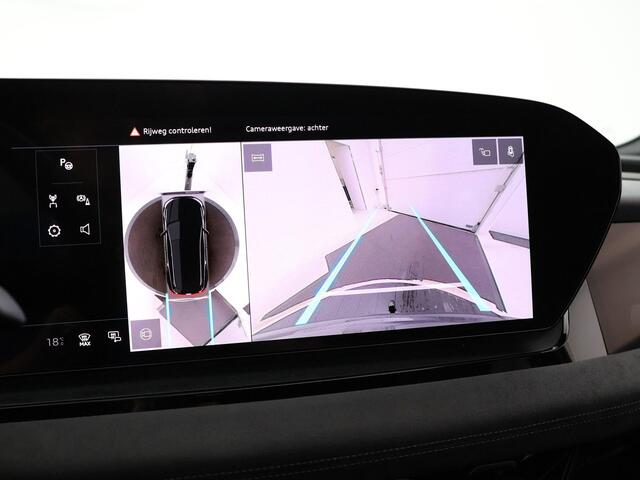 Audi Q6 Sportback e-tron S edition performance 100 kWh / 306pk · SOH 97,5% · Panoramadak · 360 Camera · Inklap. Trekhaak · Stuur- & Stoelverwarming · Elek. Voorstoelen + Geheugen & Massage · Garantie t/m 17-06-2030 of 100.000km