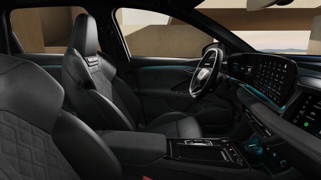 Audi Q6 e-tron S-editon 388PK quattro | Trekhaak | Panoramadak | Luchtvering | B&O | Alcantara | Tech-Pro | 21-Inch | Akoestisch-Glas | Privacy-Glas | Head-up | Top-View | Massage |