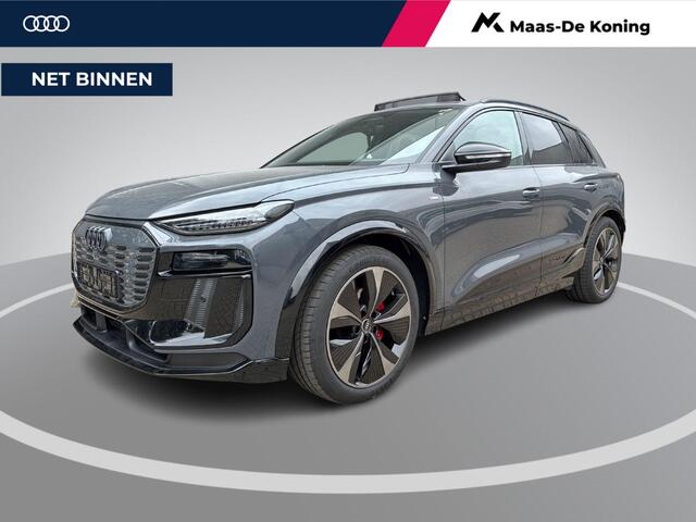 Audi Q6 e-tron S edition 83 kWh 252pk · Panoramadak · Inklap. Trekhaak · Luchtvering · 360 Camera · Matrix LED · Elek. Stoelen + Geheugen Bestuurder · Garantie t/m 19-06-2030 of 100.000km
