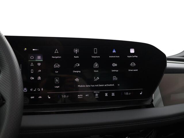 Audi Q6 e-tron S edition 83 kWh 252pk · SOH 98,1% · Panoramadak · 360 Camera · Inklap. Trekhaak · Luchtvering · Elek. Voorstoelen · Garantie t/m 19-06-2030 of 100.000km