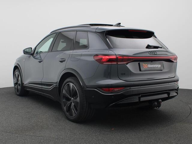 Audi Q6 e-tron S edition 83 kWh 252 PK SOH 99%, Panorama Dak, Matrix led, Trekhaak, Zwart Optiek, 360 camera, Luchtvering, Stoelverwarming v+a, 21"Lmv Audi Sport Aero, Leder