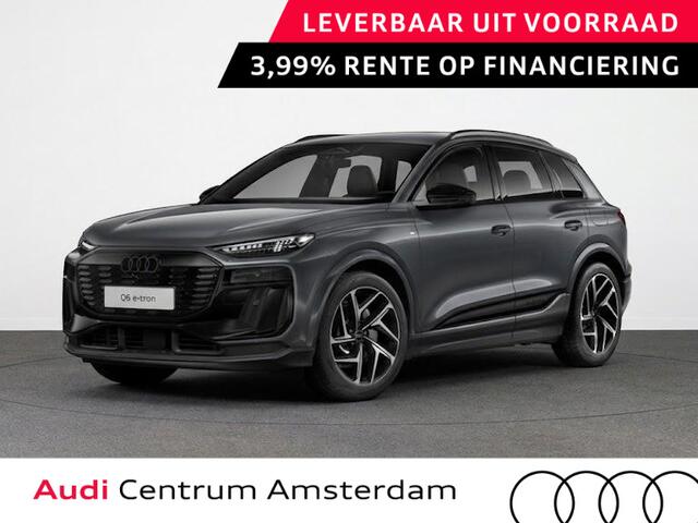 Audi Q6 e-tron S edition 83 Kwh 252 pk | Glazen panoramadak | Trekhaak, mechanisch draaibaar | Exterieurpakket zwart | Warmtewerend glas donker tint |