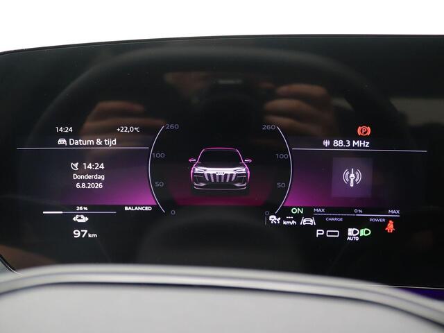 Audi Q6 e-tron S edition performance 100 kWh 306PK Aut. SOH 99,99%, Panoramadak, Trekhaak, Head-Up Display, 360gr. Camera, B&O Audio, 21" LM Velgen