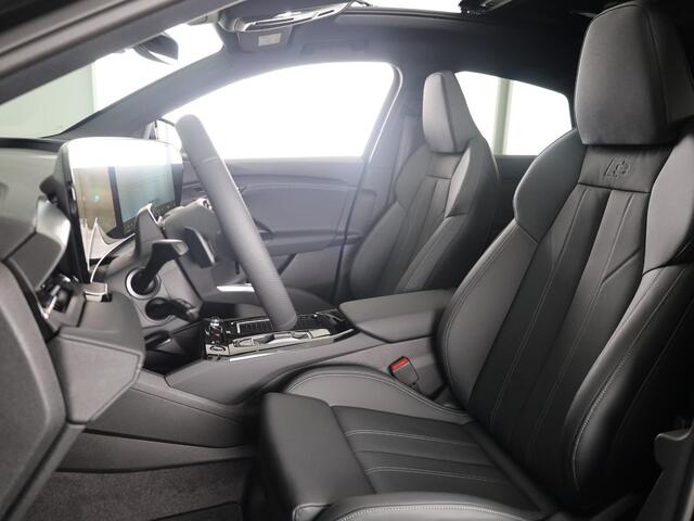 Audi Q6 Sportback e-tron S edition 83Kwh 252 pk | Glazen panoramadak | Exterieurpakket zwart | Trekhaak, mechanisch draaibaar | S line zwart leder-kunstleder |