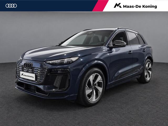 Audi Q6 e-tron S edition 83 kWh 252 PK · Adaptieve luchtvering · Glazen panoramadak · Trekhaak elek. wegklapbaar