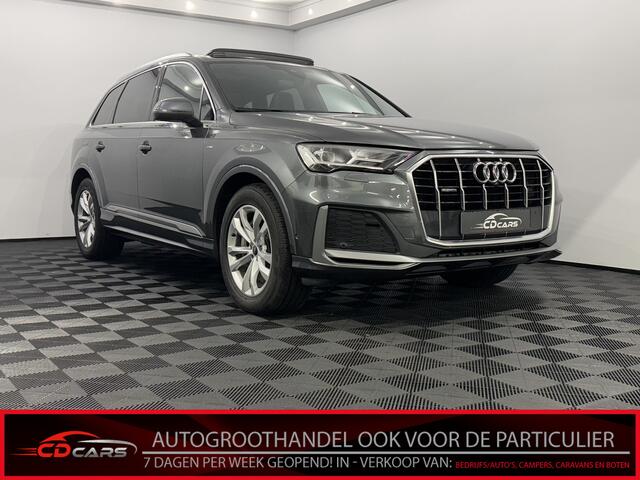 Audi Q7 55 TFSI e quattro Pro Line S Plug-in S-line Leder, Pano, Parkeersensoren, Navi, Virtual desk, Elektrische achterklep, 340PK
