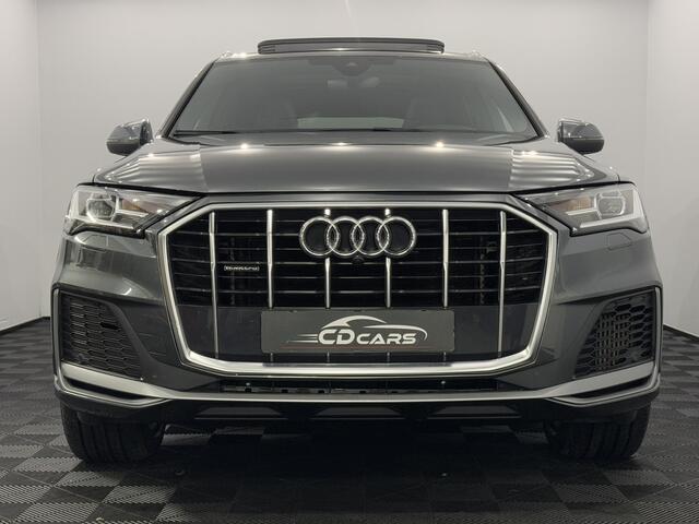 Audi Q7 55 TFSI e quattro Pro Line S Plug-in S-line Leder, Pano, Parkeersensoren, Navi, Virtual desk, Elektrische achterklep, 340PK