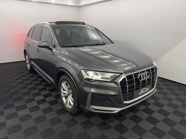 Audi Q7 55 TFSI e quattro Pro Line S Plug-in S-line Leder, Pano, Parkeersensoren, Navi, Virtual desk, Elektrische achterklep, 340PK