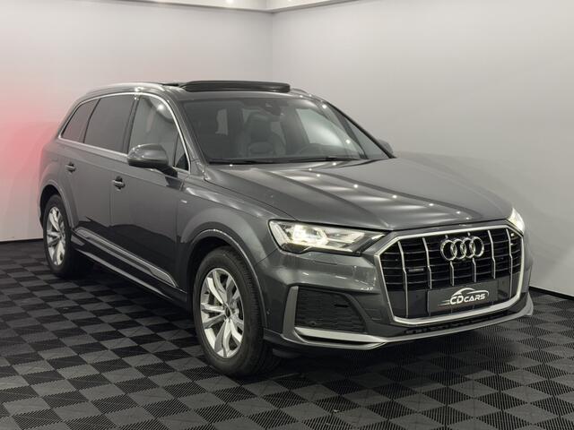 Audi Q7 55 TFSI e quattro Pro Line S Plug-in S-line Leder, Pano, Parkeersensoren, Navi, Virtual desk, Elektrische achterklep, 340PK