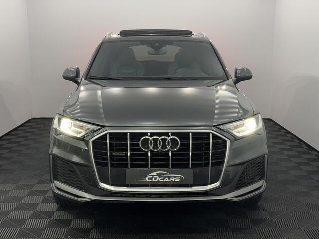 Audi Q7 55 TFSI e quattro Pro Line S Plug-in S-line Leder, Pano, Parkeersensoren, Navi, Virtual desk, Elektrische achterklep, 340PK