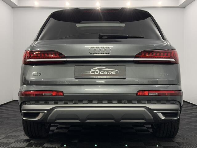 Audi Q7 55 TFSI e quattro Pro Line S Plug-in S-line Leder, Pano, Parkeersensoren, Navi, Virtual desk, Elektrische achterklep, 340PK