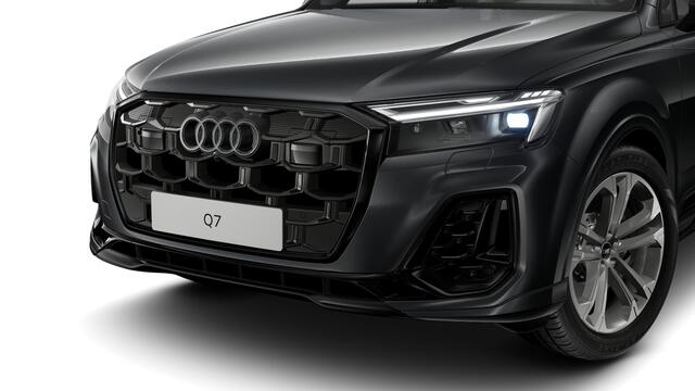 Audi Q7 55 TFSI e quattro 394 Tiptronic Pro Line S Automaat | Vierwielbesturing | Sportstoelen plus voorin | Privacy glas (donker getint) | Verwarmbare voorstoelen | Optiekpakket zwart plus | Achteruitrijcamera | Automatisch dimmende binnenspiegel | Achterbank pl
