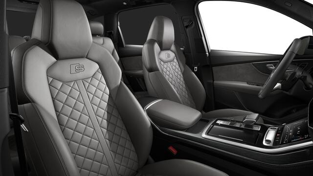 Audi Q7 55 TFSI e quattro 394 Tiptronic Pro Line S Automaat | Vierwielbesturing | Parkeerhulp voor en achter | Optiekpakket zwart plus | Automatisch dimmende binnenspiegel | Achterbank plus | Verwarmbare voorstoelen | Privacy glas (donker getint) | Achteruitrijca