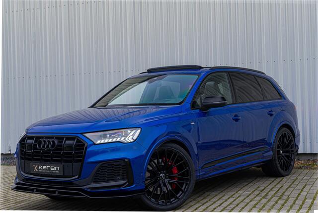 Audi Q7 60 TFSI e Quattro S-line 462pk ACC Pano Matrix Massage Memory 360 Head Up Alcantara Hemel Ambient. Trekhaak