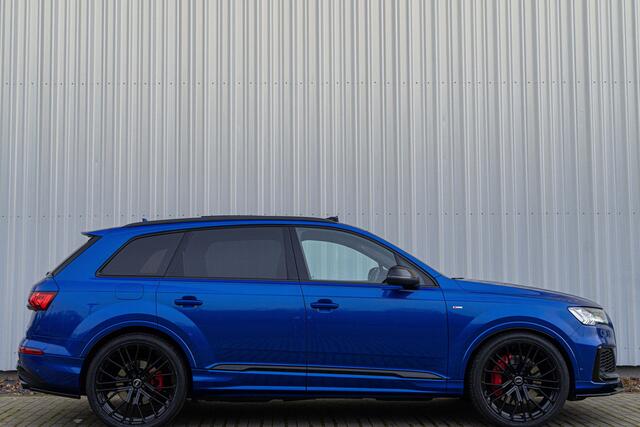 Audi Q7 60 TFSI e Quattro S-line 462pk ACC Pano Matrix Massage Memory 360 Head Up Alcantara Hemel Ambient. Trekhaak