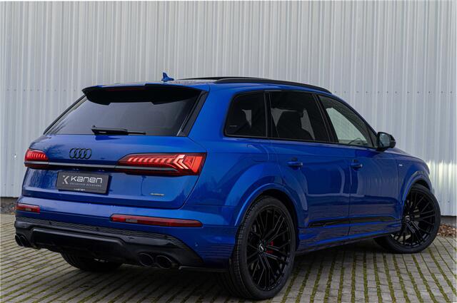 Audi Q7 60 TFSI e Quattro S-line 462pk ACC Pano Matrix Massage Memory 360 Head Up Alcantara Hemel Ambient. Trekhaak