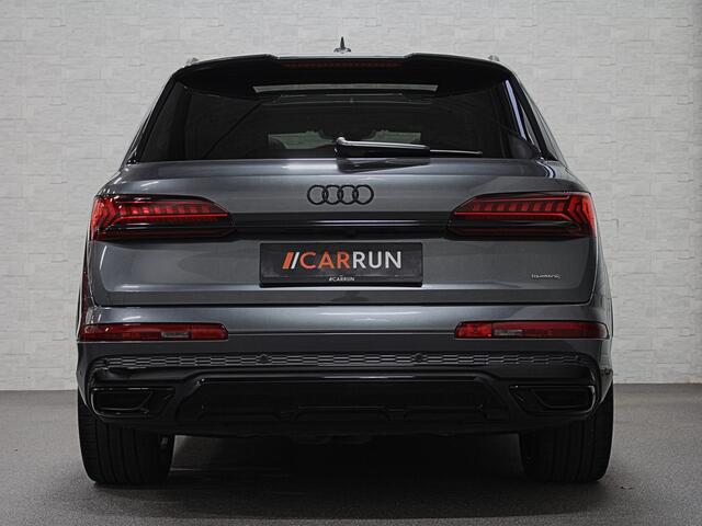Audi Q7 3.0 V6 381pk Hybrid S-Line Sportpack | RS-Stoelen | 360 cam | ACC | Panodak | Laser | Softclose | Ambiente Led | Stuur verwarming | Memory | Zonneschermen | Black optic | Bovag garantie.