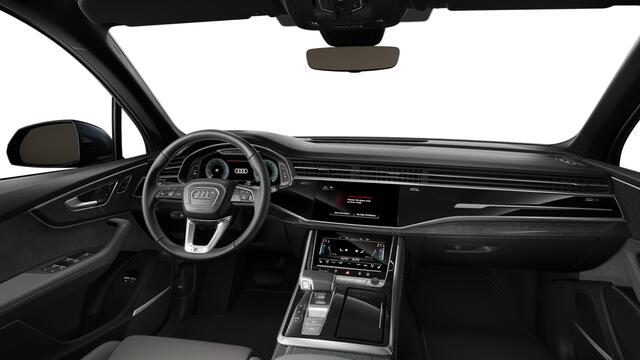 Audi Q7 55 TFSI e quattro 394 Tiptronic Pro Line S Automaat | Vierwielbesturing | Achterbank plus | Sportstoelen plus voorin | Achteruitrijcamera | Privacy glas (donker getint) | Parkeerhulp voor en achter | Automatisch dimmende binnenspiegel