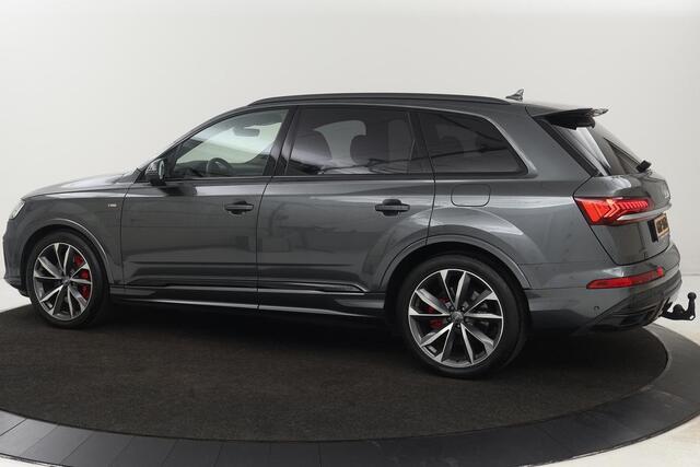 Audi Q7 60 TFSIe quattro S Line | Stoelverwarming | Adaptive cruise | 360 camera | Trekhaak | Carplay | Matrix LED | Luchtvering | Half leder | Navigatie | PHEV