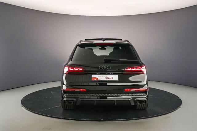 Audi Q7 55 TFSI e Pro Line S | Pano | B&O | Head Up | Trekhaak | HD-Matrix | S-Stoelen | 22 inch | Laser | 4-wiel best | 360Cam | Keyless | S-Line