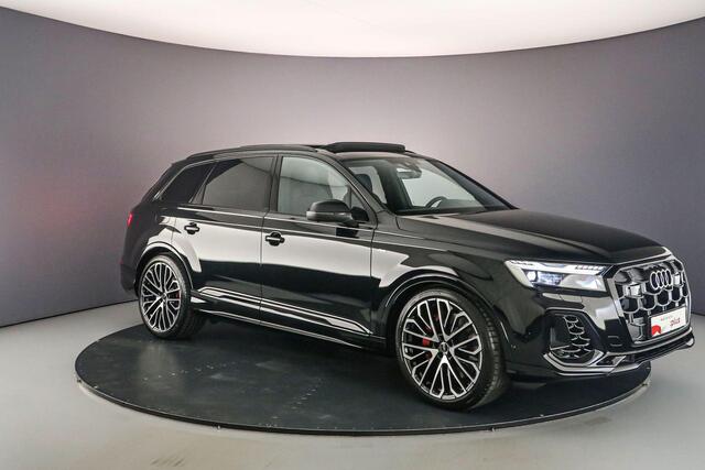 Audi Q7 55 TFSI e Pro Line S | Pano | B&O | Head Up | Trekhaak | HD-Matrix | S-Stoelen | 22 inch | Laser | 4-wiel best | 360Cam | Keyless | S-Line