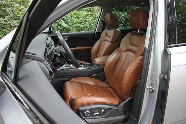 Audi Q7 3.0 V6 Benzine S-Line | 360 Cam. | Luchtvering | Achteras Best. | Nachtzicht | Virtual | Valcona Leder | Bose | TH 3500kg | Headup | Bankverwarming | 4 Zone | Alarm | BTW Auto | 38.800,= ex btw | Incl. beurt en garantie | EU Auto met Historie.
