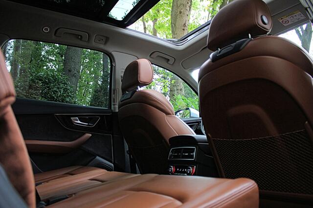 Audi Q7 3.0 V6 Benzine S-Line | 360 Cam. | Luchtvering | Achteras Best. | Nachtzicht | Virtual | Valcona Leder | Bose | TH 3500kg | Headup | Bankverwarming | 4 Zone | Alarm | BTW Auto | 38.800,= ex btw | Incl. beurt en garantie | EU Auto met Historie.