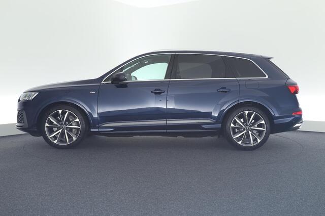 Audi Q7 55 TFSI e 381pk quattro Pro Line Plus S-Line Trekhaak Camera Luchtvering Head-Up Keyless Leder Matrix Led Navigatie