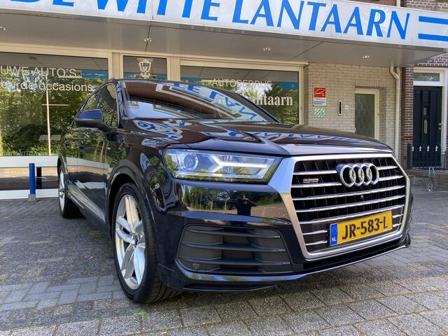 Audi Q7 NEDERLANDS GELEVERDE AUTO 3.0 TDI ultra quattro Pro Line S 7persoons Panoramadak/ Luchtvering/Elektr. achterklep/Navi Full Map/Luxe Lederen bekl./Xenon/Achteruitrijcamera/Stop&Co/S Line extr./Parkeersens. V+A/Verw. Sportstoelen en Multif. Stuur/Schakel mo