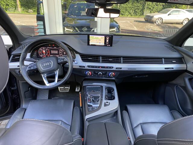 Audi Q7 NEDERLANDS GELEVERDE AUTO 3.0 TDI ultra quattro Pro Line S 7persoons Panoramadak/ Luchtvering/Elektr. achterklep/Navi Full Map/Luxe Lederen bekl./Xenon/Achteruitrijcamera/Stop&Co/S Line extr./Parkeersens. V+A/Verw. Sportstoelen en Multif. Stuur/Schakel mo