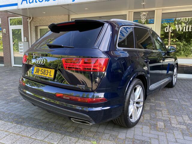 Audi Q7 NEDERLANDS GELEVERDE AUTO 3.0 TDI ultra quattro Pro Line S 7persoons Panoramadak/ Luchtvering/Elektr. achterklep/Navi Full Map/Luxe Lederen bekl./Xenon/Achteruitrijcamera/Stop&Co/S Line extr./Parkeersens. V+A/Verw. Sportstoelen en Multif. Stuur/Schakel mo