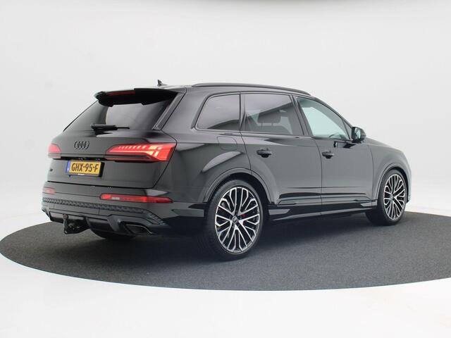 Audi Q7 55 TFSi e 380 Pk quattro S-Line | Trekhaak | Adaptive Cruise | Panoramadak | B&O | Elektrische Stoelen | Stoel & Stuur Verwarming | Parkeersensoren | Volgsysteem | Full LED | 22 Inch | 40.553 Km!!