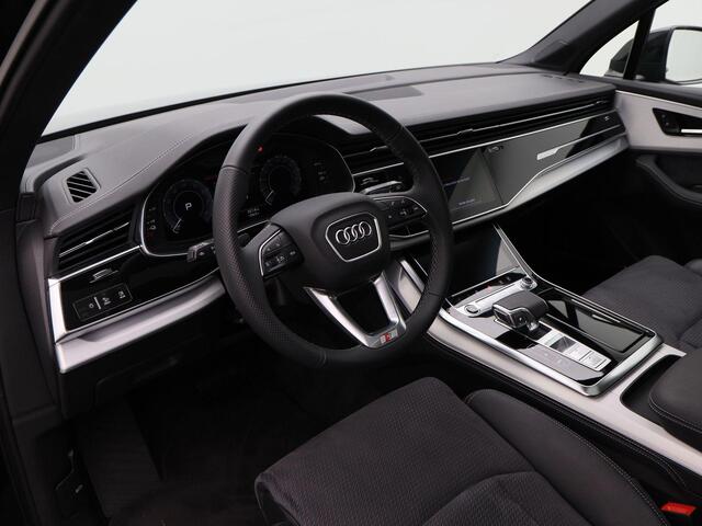 Audi Q7 55 TFSi e 380 Pk quattro S-Line | Trekhaak | Adaptive Cruise | Panoramadak | B&O | Elektrische Stoelen | Stoel & Stuur Verwarming | Parkeersensoren | Volgsysteem | Full LED | 22 Inch | 40.553 Km!!