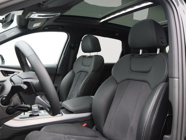 Audi Q7 55 TFSi e 380 Pk quattro S-Line | Trekhaak | Adaptive Cruise | Panoramadak | B&O | Elektrische Stoelen | Stoel & Stuur Verwarming | Parkeersensoren | Volgsysteem | Full LED | 22 Inch | 40.553 Km!!