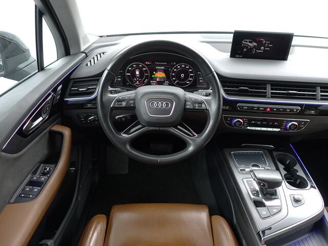 Audi Q7 3.0 TDI e-tron Quattro S Line Aut- 360 Camera, Sfeerverlichting, Luchtvering, Xenon Led, Design Sport Leder