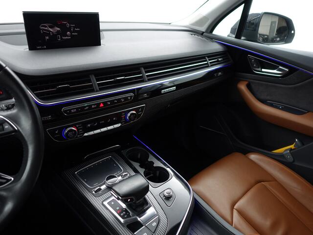 Audi Q7 3.0 TDI e-tron Quattro S Line Aut- 360 Camera, Sfeerverlichting, Luchtvering, Xenon Led, Design Sport Leder