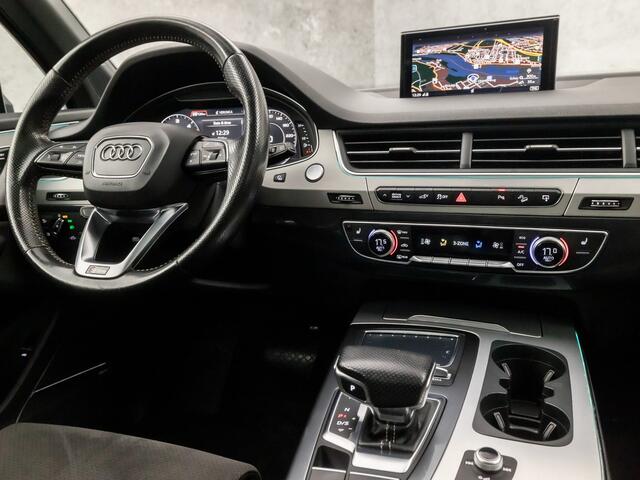 Audi Q7 3.0 TDI e-tron quattro S-Line Sport 374Pk Automaat (PANORAMADAK, 2X S-LINE, VIRTUAL COCKPIT, LUCHTVERING, BOSE AUDIO, MEMORY SEATS, ADAPTIVE CRUISE, SFEERVERLICHTING, LEDER/ALCANTARA, KEYLESS, CAMERA, NIEUWSTAAT)