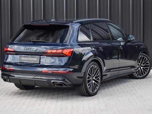 Audi Q7 60 TFSI e QUATTRO COMPETITION | S-SEATS | PANORAMADAK | 5 JR GARANTIE | ADAPTIVE CRUISE | TREKHAAK | HEAD-UP | AMBIANCE INTERIEUR | STOEL MASSAGE + VENTILATIE | CARBON INLEG | 360 CAMERA | 4 WHEEL STEERING | AMBIANCE PACK | SOFT-CLOSE | AKOESTISCH GLAS |