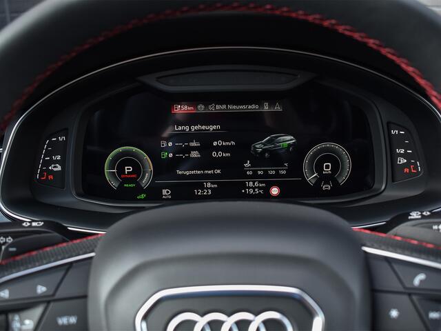 Audi Q7 60 TFSI e QUATTRO COMPETITION | S-SEATS | PANORAMADAK | 5 JR GARANTIE | ADAPTIVE CRUISE | TREKHAAK | HEAD-UP | AMBIANCE INTERIEUR | STOEL MASSAGE + VENTILATIE | CARBON INLEG | 360 CAMERA | 4 WHEEL STEERING | AMBIANCE PACK | SOFT-CLOSE | AKOESTISCH GLAS |