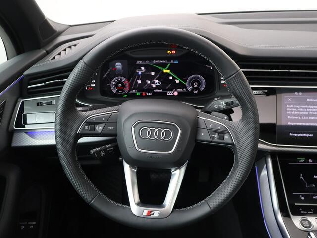 Audi Q7 60 TFSI e quattro Pro Line S Competition | 490 PK | SoH 97%| Trekhaak | Panoramadak | Head-up display | HD matrix LED koplampen | Sportstoelen | 22" LM velgen |