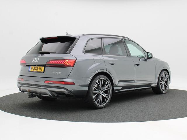 Audi Q7 55 TFSi e quattro 380 Pk S-Line | Trekhaak | 22 Inch | Panoramadak | Zwart Optiek | Adaptive Cruise | Bose Audio | Head-Up | Full LED | Privacy Glass | Elektrische Achterklep | 55.774 Km!!